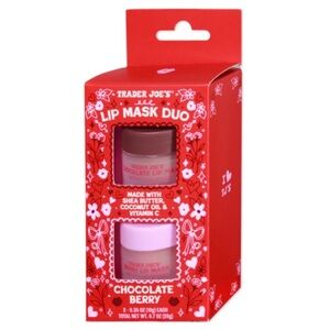 Brand New in Box Trader Joe’s Chocolate Berry Lip Mask Duo